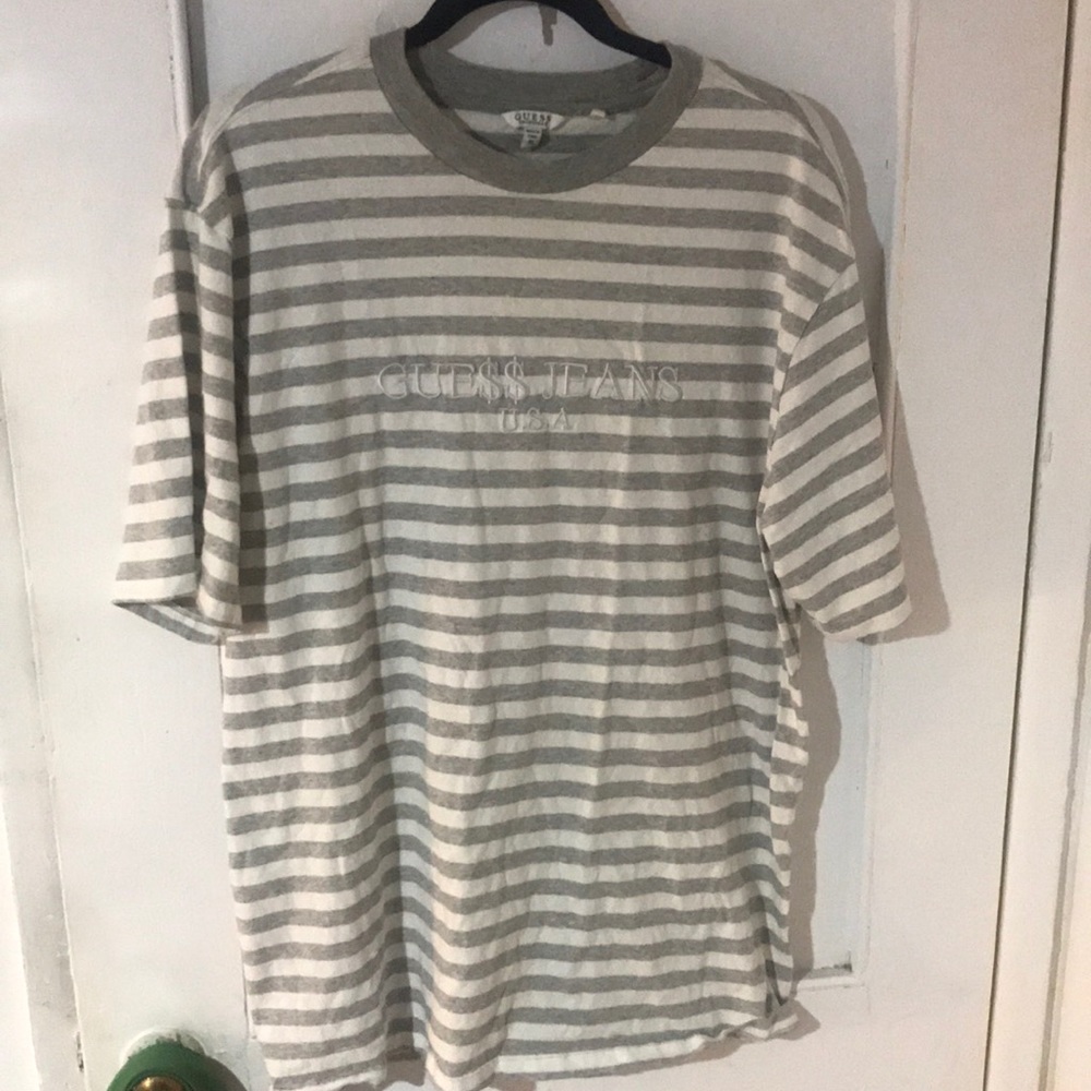 Guess x Asap rocky striped tee